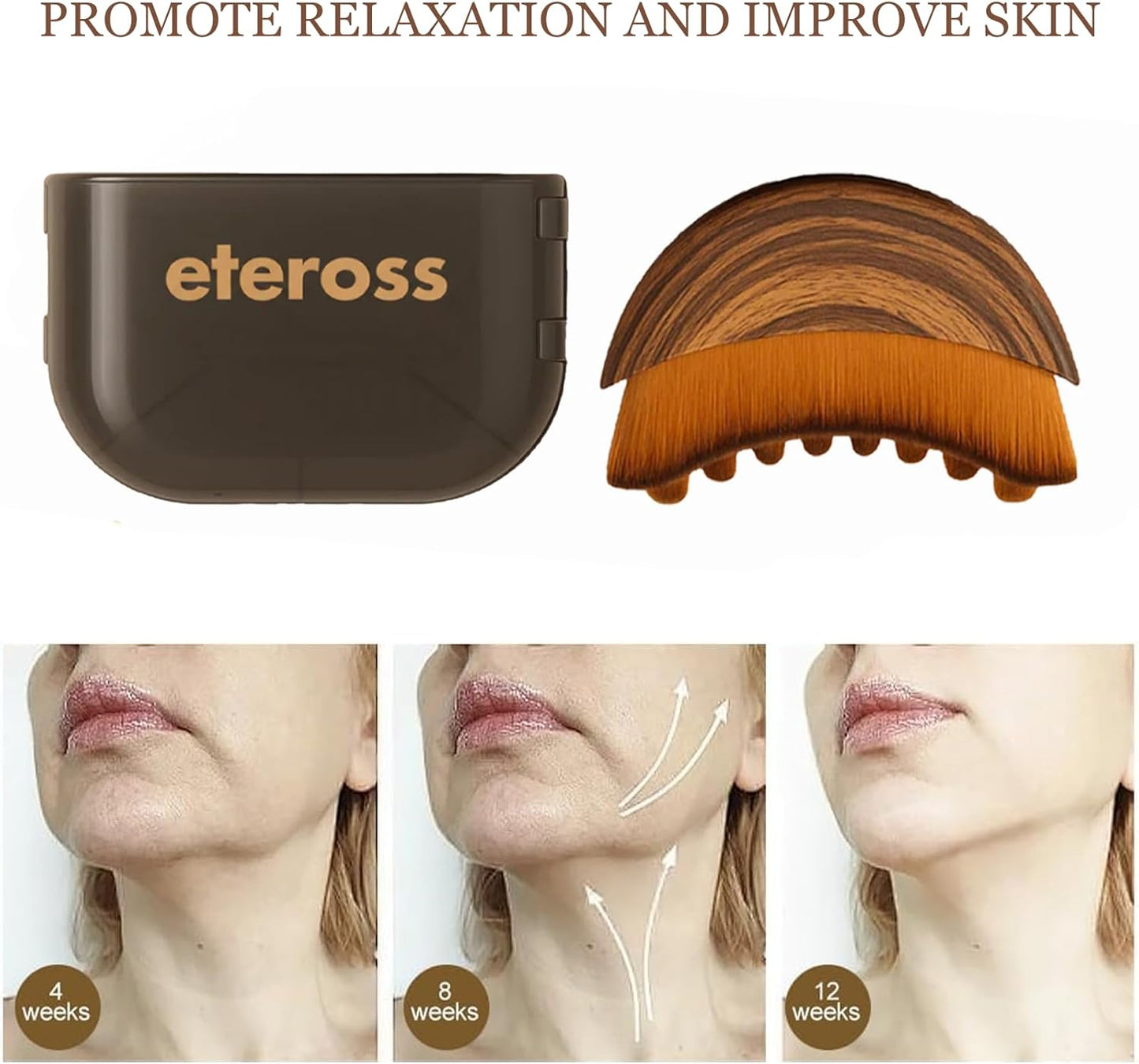Lymphatic Contour Face Brush - Sculpting Tool for Lymphatic Drainage, Ultra Soft Bristles | Reduces Puffiness & Gentle on Skin