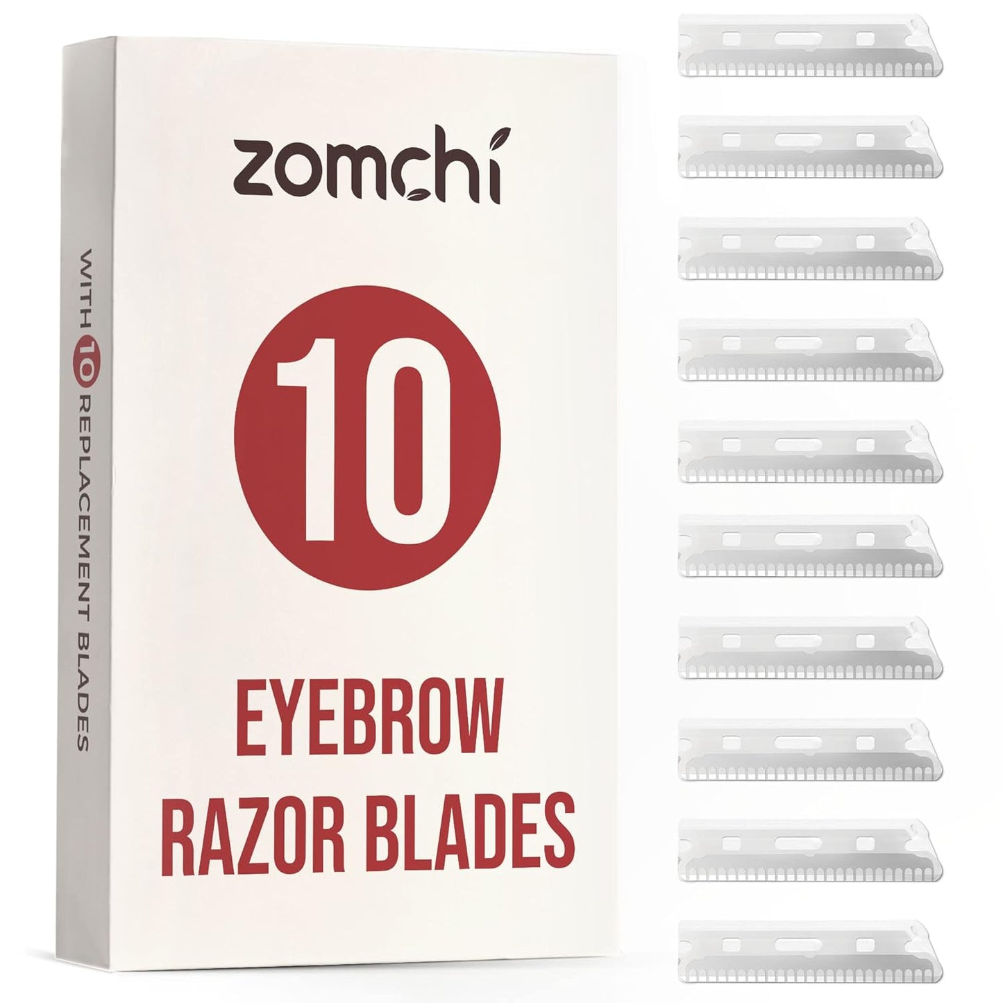 Eyebrow Razor - Precision Face Trimmer for Men & Women - Rose Gold | 6 Blades, Reusable Handle, Compact Design