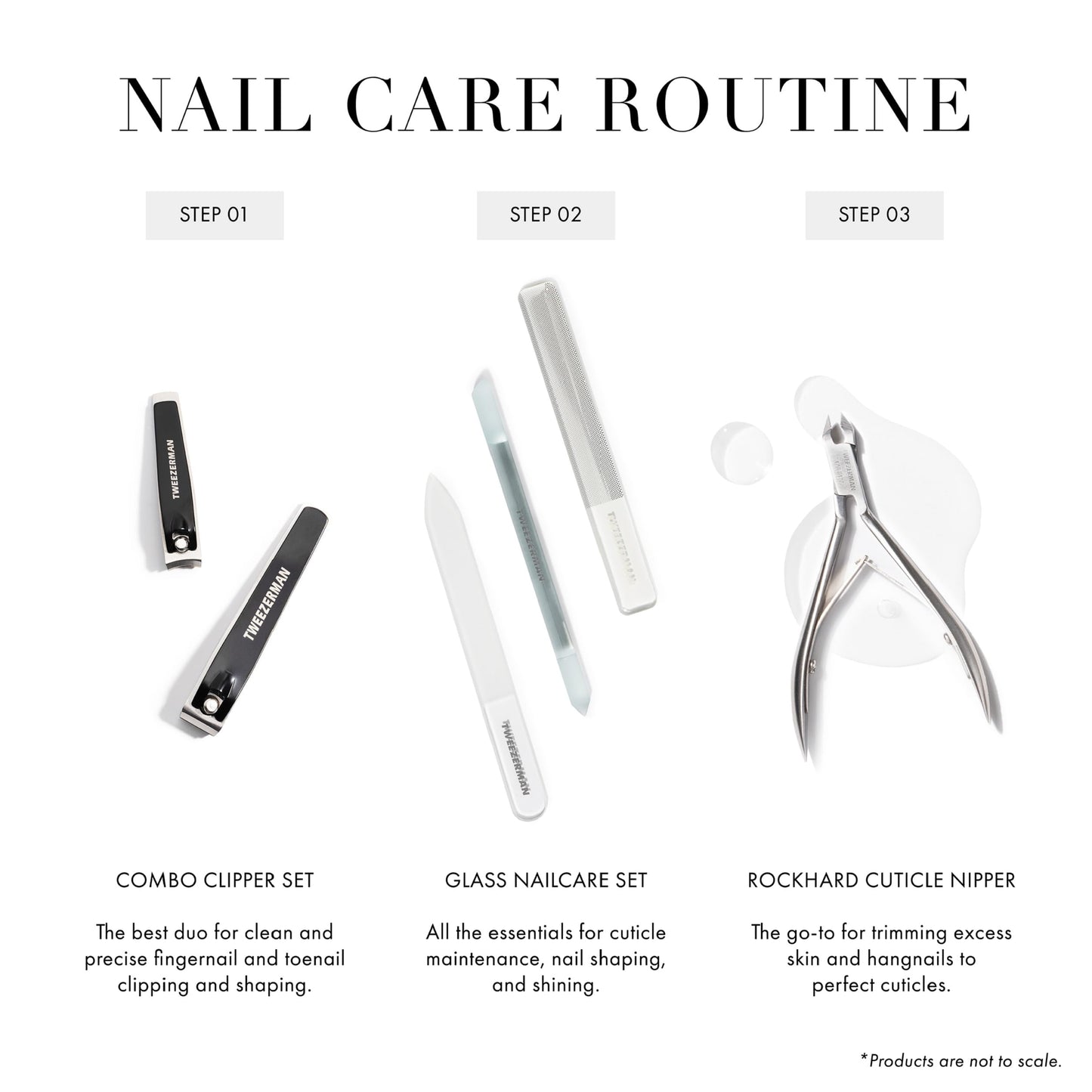Tweezerman Glass Nailcare Set