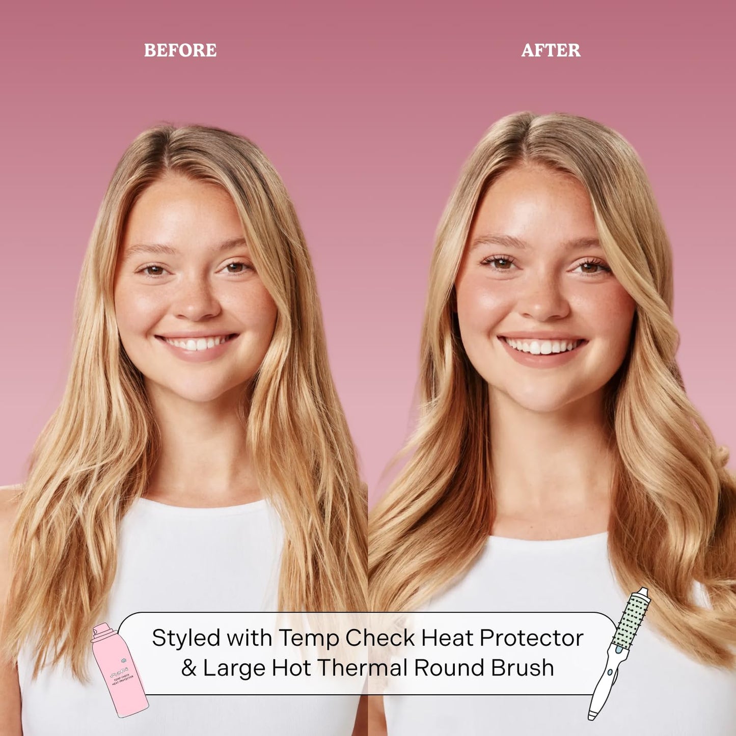 Heated Round Brush for Voluminous Blowouts - 1.77 Inch Thermal Brush with Ionic Technology & Anti-Tangle Bristles | Ideal for Medium to Long Hair