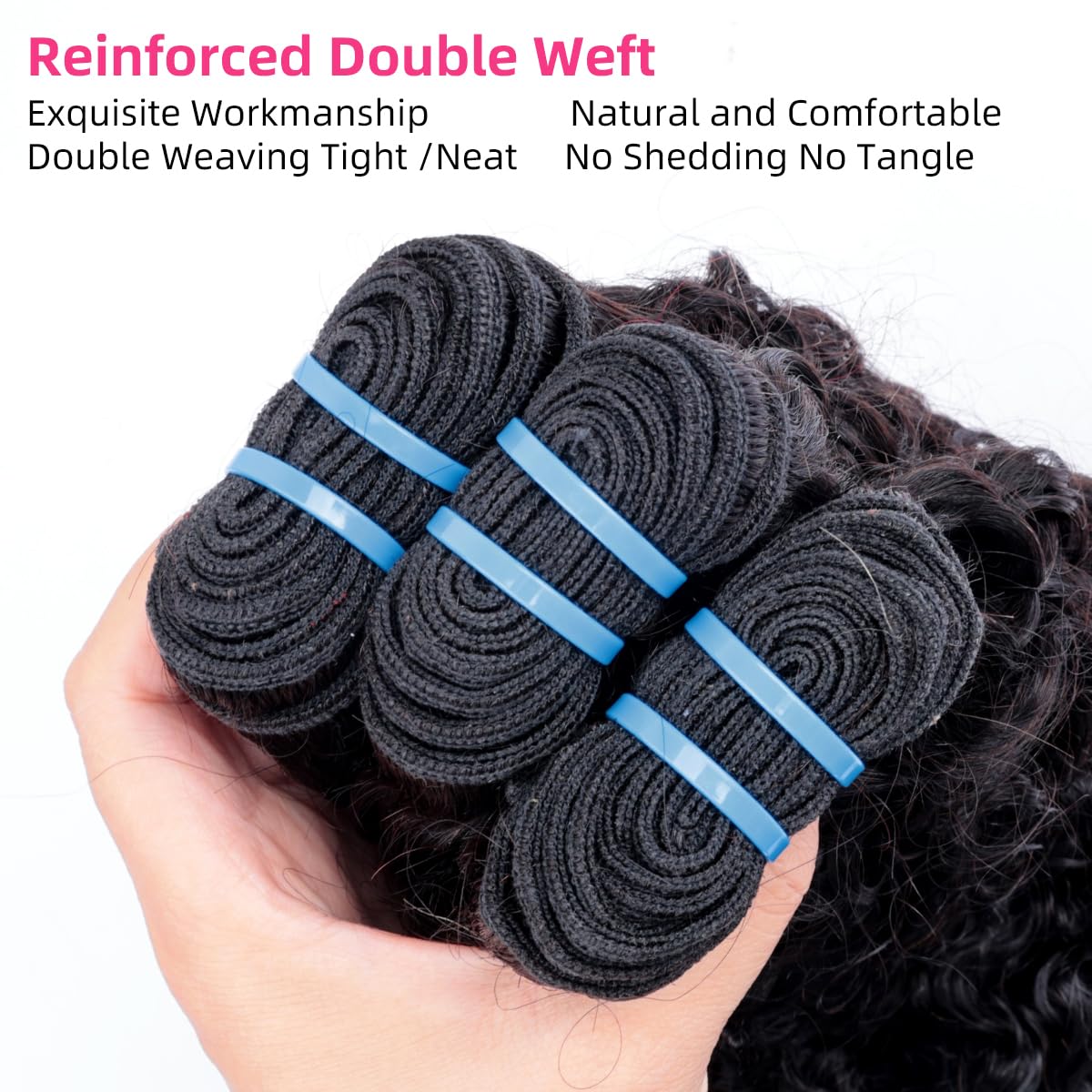MSGEM Burmese Curly Bundles Human Hair 20 22 24 Inches 3 Bundles Remy Hair 100% Unprocessed 3C4A Spiral End Natural Color for Black Women