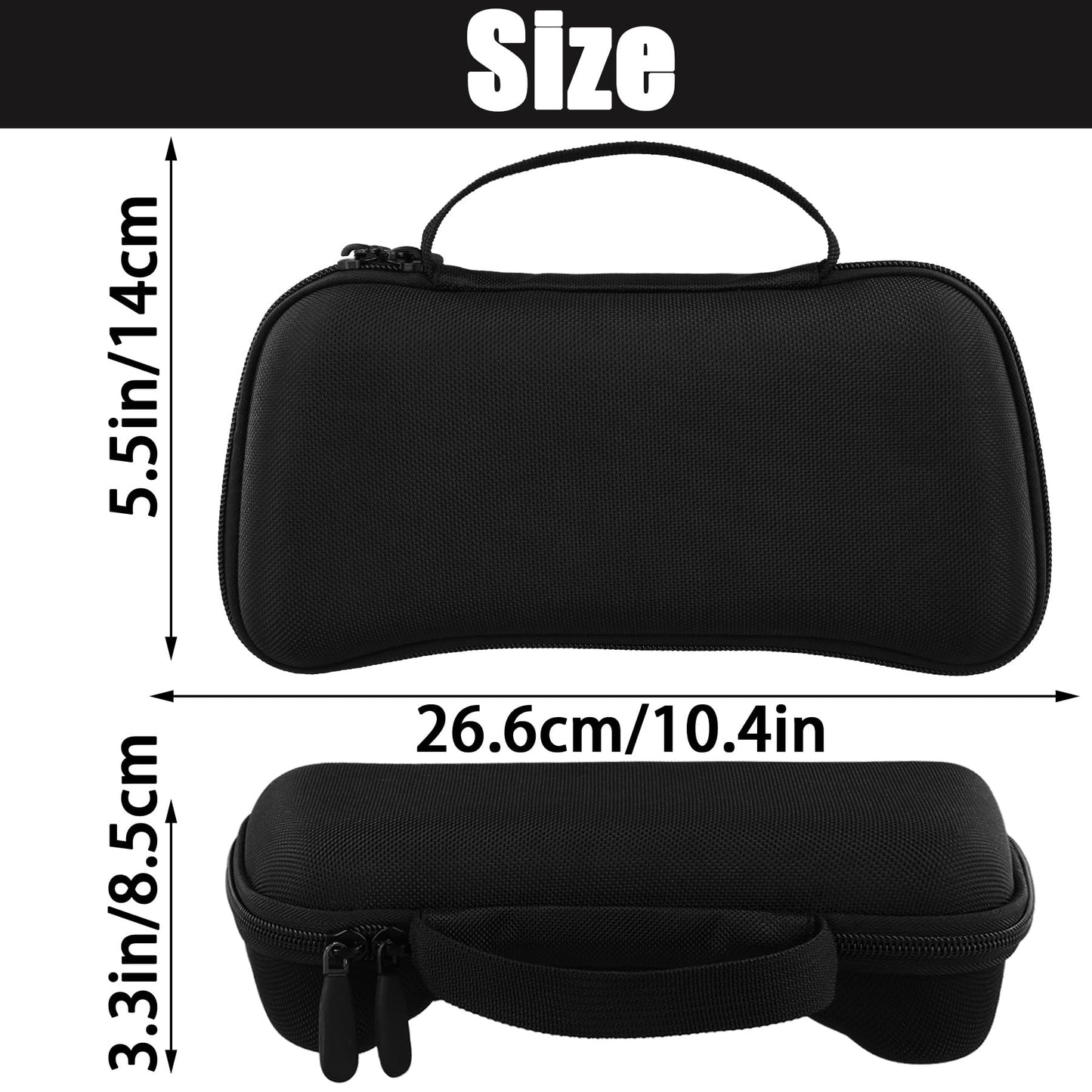 Aenllosi Hard Carrying Case for Razer Kishi V3 Pro/Kishi Ultra Gaming Controller, Razer Phone Controller Organizer, Black (Case Only)