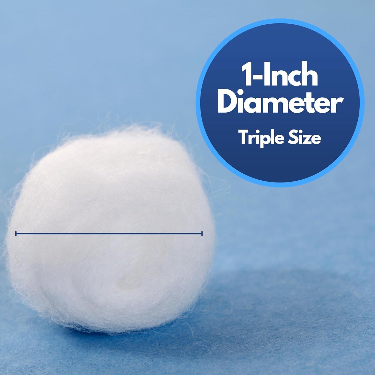 Cotton Balls for Skincare & Makeup Removal - Hypoallergenic 200 Count | Soft & Absorbent