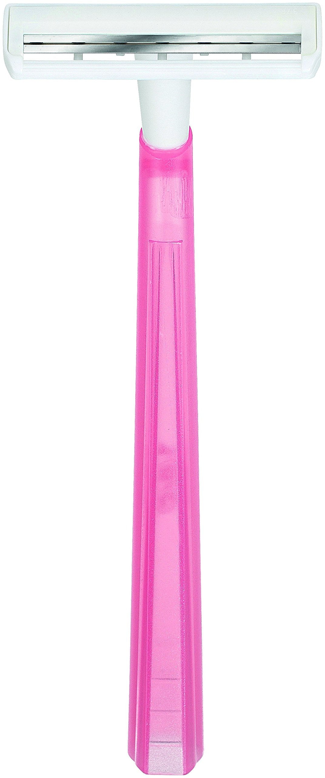 BIC Twin Lady Sensitive Razors, Disposable Razors with Two Blades for a Smooth and Precise Shave, Pack of 15