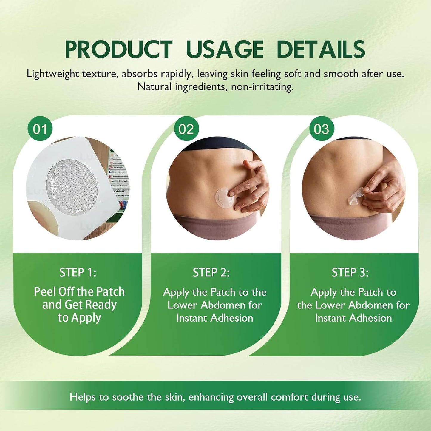 Moringa 10-in-1 Nano Microdarts Patch - Advanced Natural Body Patches for All Skin Types | 3 Pcs