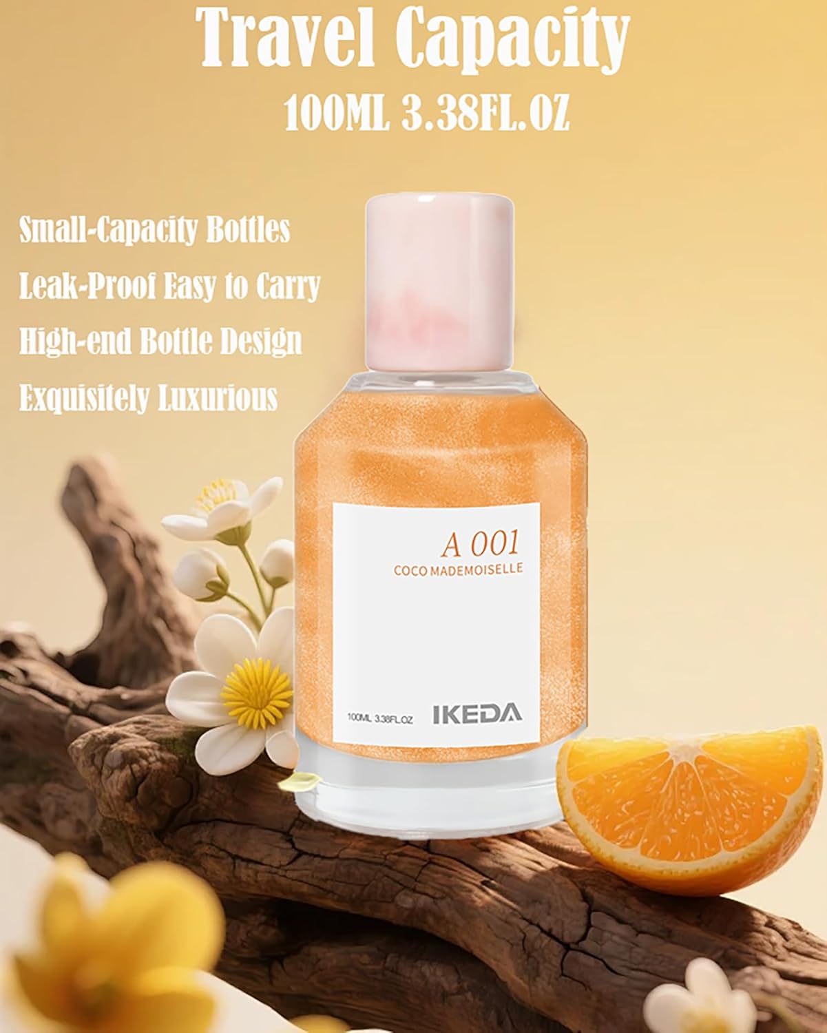 Women’s Mini Eau de Parfum - Long-Lasting 6h Fragrance with Orange, Rose & Musk Sandalwood | 100ml