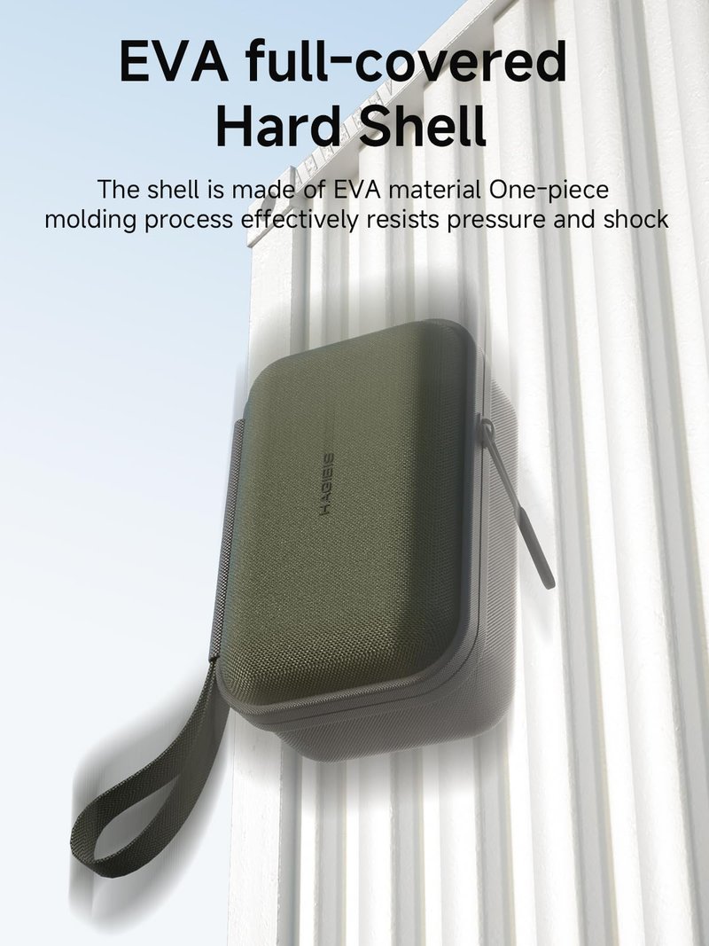 Hagibis Mouse Storage Case, Electronic Organizer Travel Bag, Portable Carry Case for Wireless Mouse Cable Charger Power Bank Hardshell (Green)
