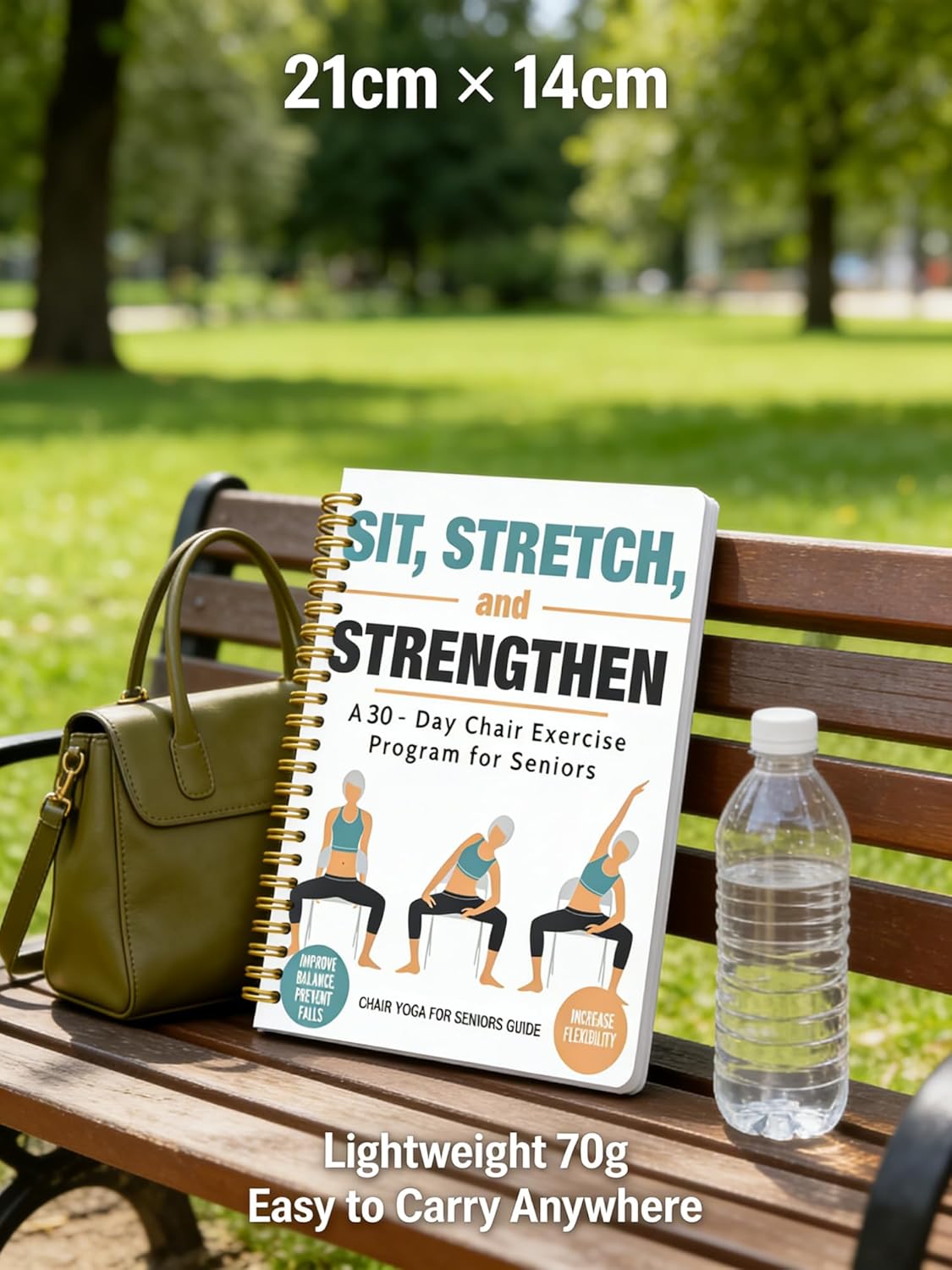 Chair Yoga for Seniors - Gentle Poses for Weight Loss & Mobility | Illustrated Exercise Chart