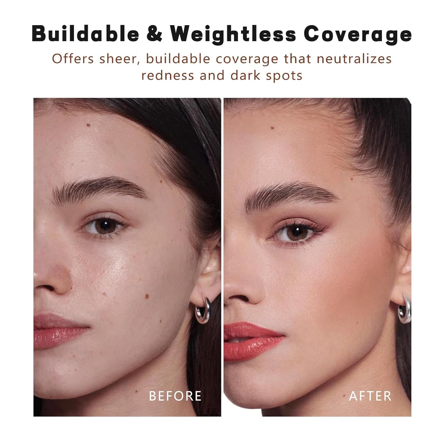 Foundation Stick - Serum-Boosted Tinted Moisturizer for Natural Finish | Longwear Contour Stick (#6 & #3)