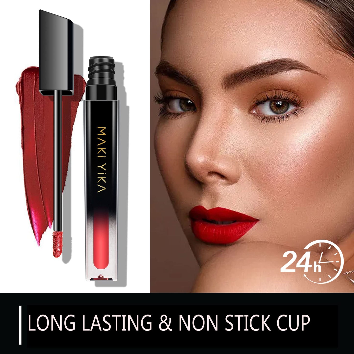 MAKI YIKA Red Lipstick for Women Color Stay Long Lasting Lipsticks