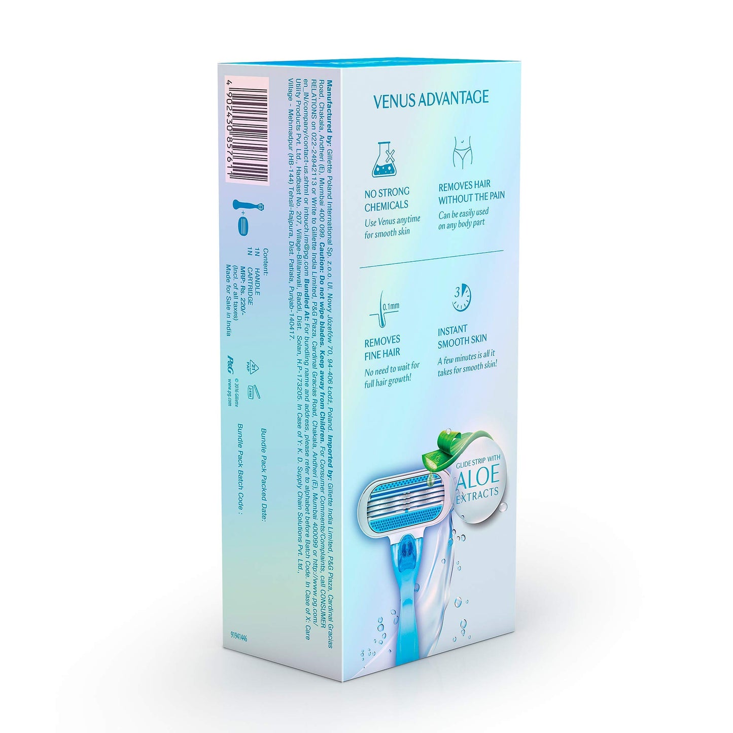 Gillette Venus Women's Razor with 2 Razor Blade Refills, Womens Razors / Blades