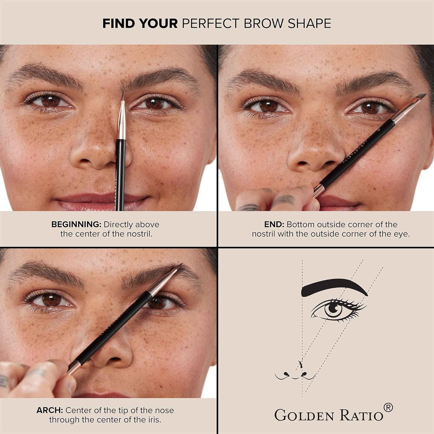 Anastasia Beverly Hills Mini Brow Definer - Triangular Tip Retractable Eyebrow Pencil for Outlining & Filling | Travel Size