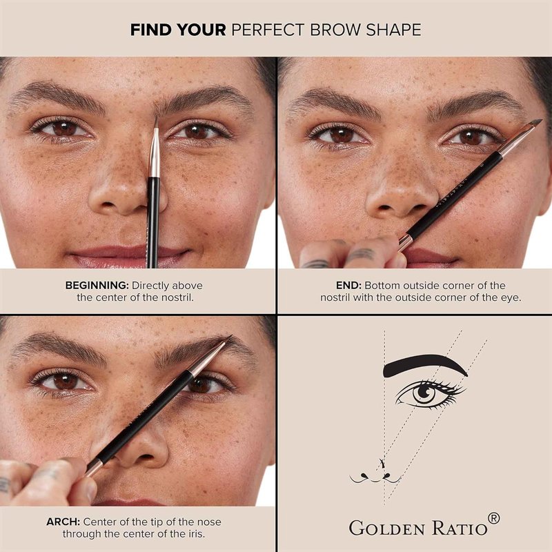 Anastasia Beverly Hills Mini Brow Definer - Travel-Size Retractable Eyebrow Pencil with Triangular Tip for Outlining & Filling | Perfect for High-Definition Shading