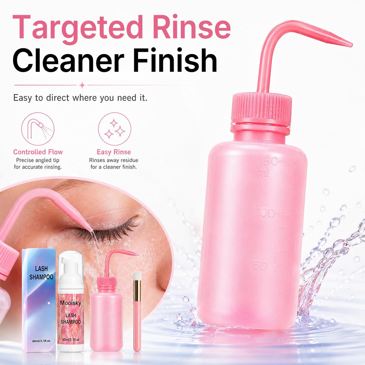 Major Dijit Lash Makeup Cleansing Foam, Foaming Face Wash, 5 fl oz, Paraben-free, Sulfate-free, Unscented, for All Skin Types