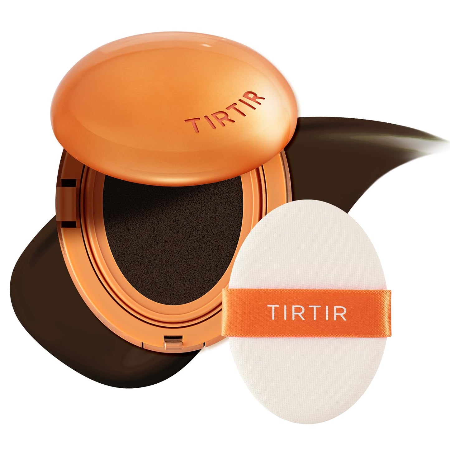 TIRTIR Cushion Foundation - AI-Like Semi-Matte Finish | Medium to Full Coverage, #21N Ivory, 0.63 Fl Oz