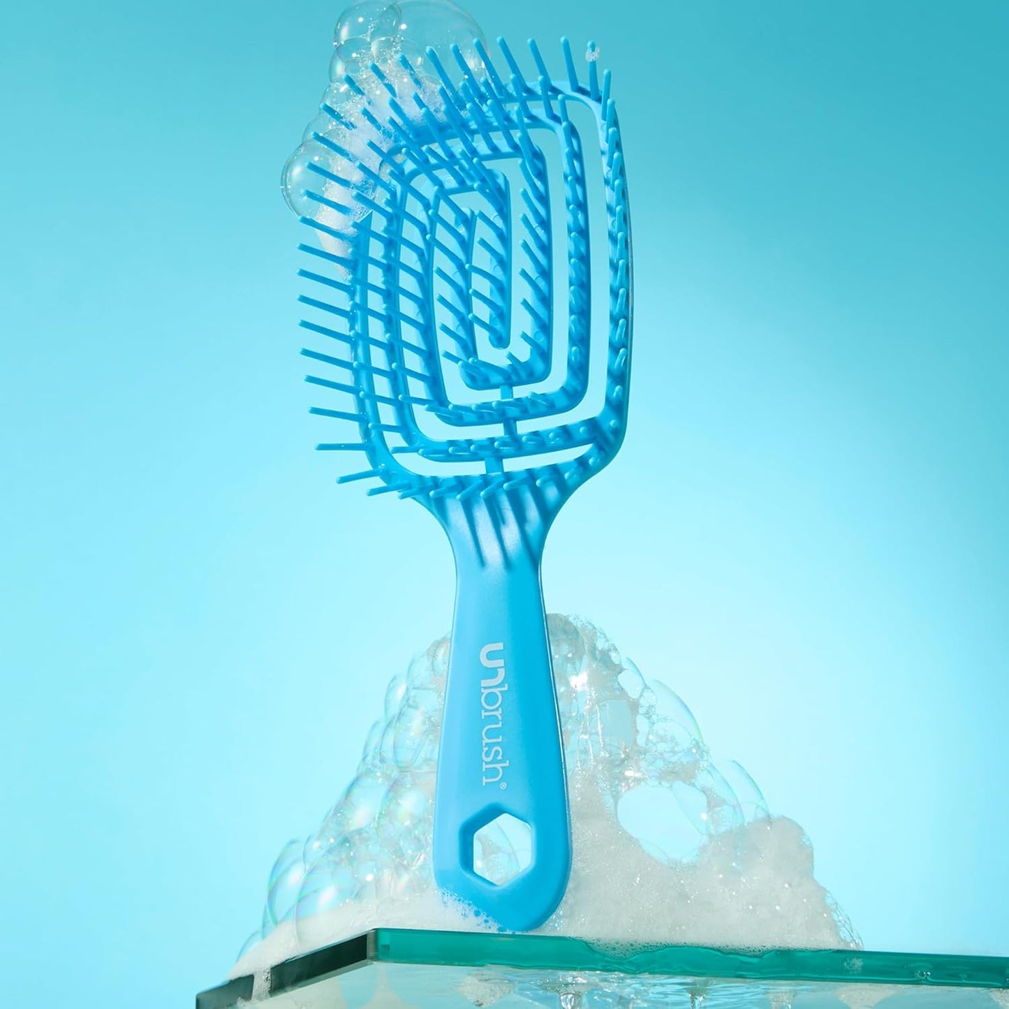 FHI Heat Detangling Brush - Ultra-Flexible Pain-Free Hair Brush with DuoFlex Anti-Static Bristles | Ideal for Tangles & Scalp Massage