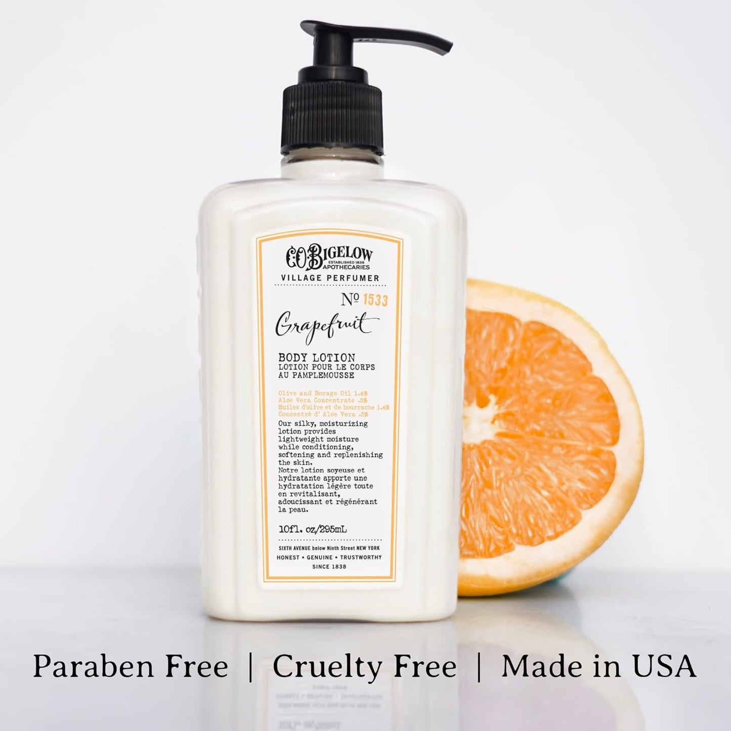Grapefruit Apothecary Duo Skin Care Gift Set - Body Wash & Lotion | 10 Fl Oz Set of 2