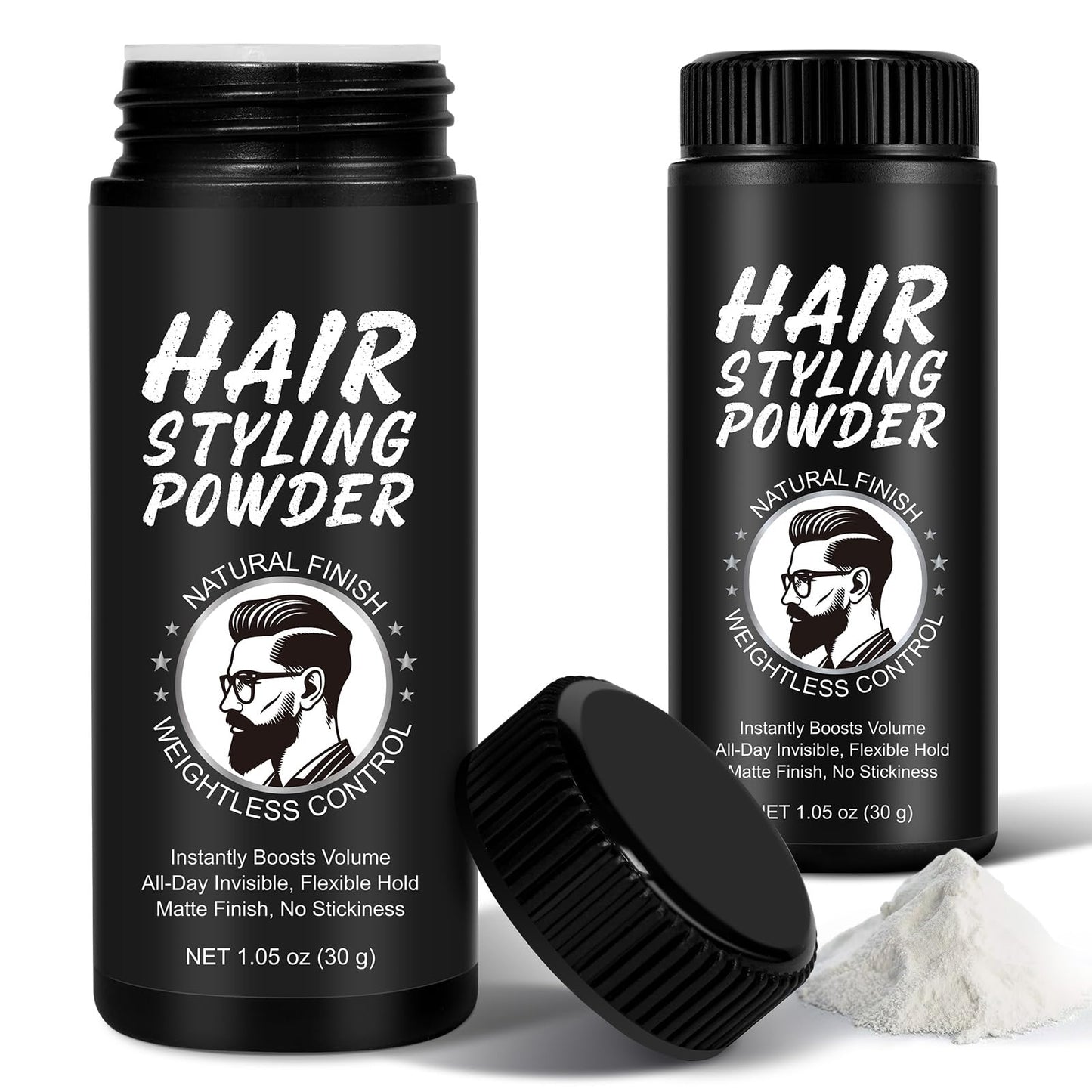 ABOUME Hair Styling Powder, Volumizing & Texture Powder for Men and Women & All Hair Types, All-Day Invisible Hold, Matte Finish and Non-Sticky (1pcs)