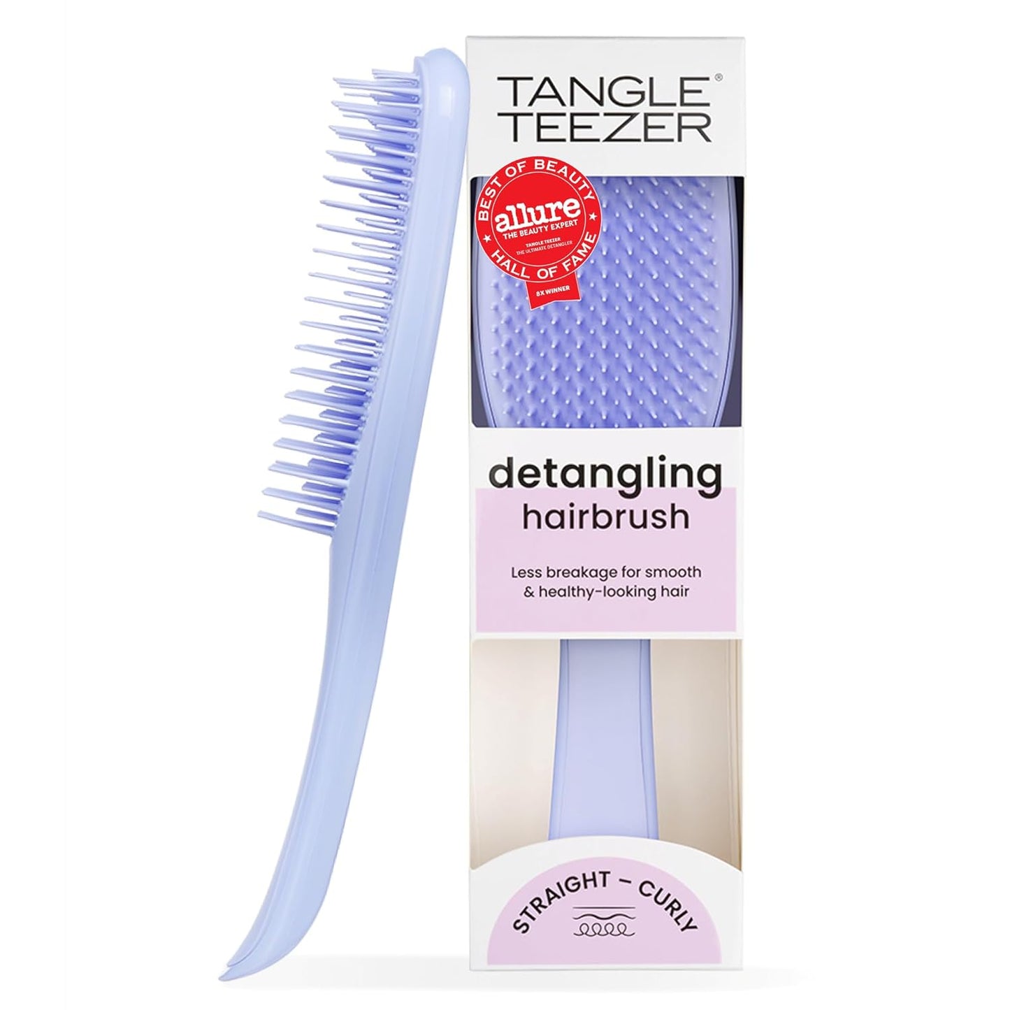 Tangle Teezer Ultimate Detangler Brush - Effortlessly Eliminate Knots & Reduce Breakage | Millennial Pink for All Hair Types