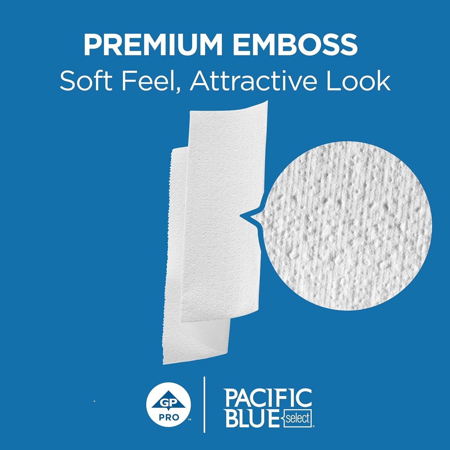 Premium 2-Ply Paper Towels - Pacific Blue Select Multifold, White | 125 Towels/Pack, 16 Packs/Case