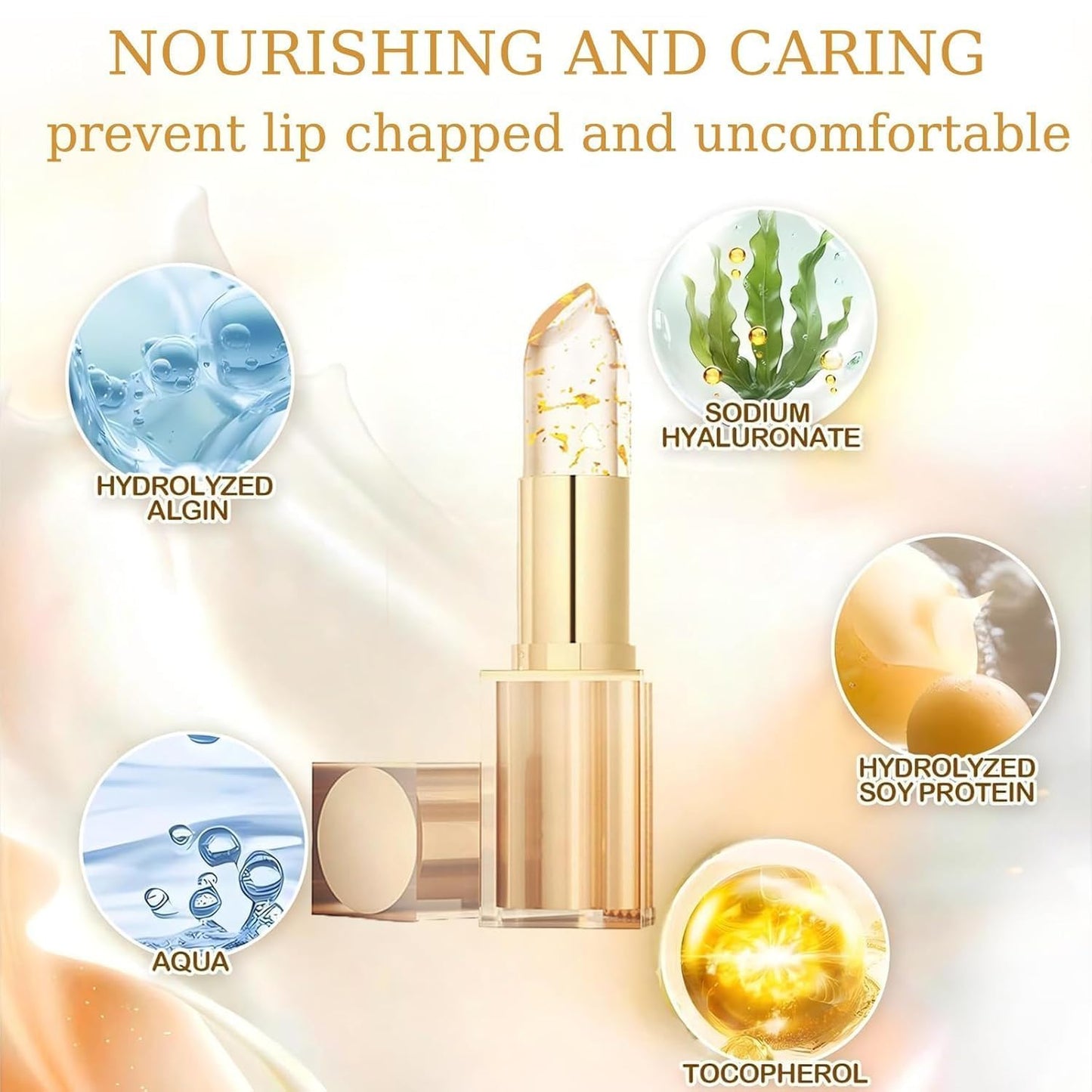 MVC Color Changing Lipstick, pH Lipstick Color Changing Long Lasting, Transferproof Tinted Lip Balm, Gift For Women, Mother's Day & Birthday Gift