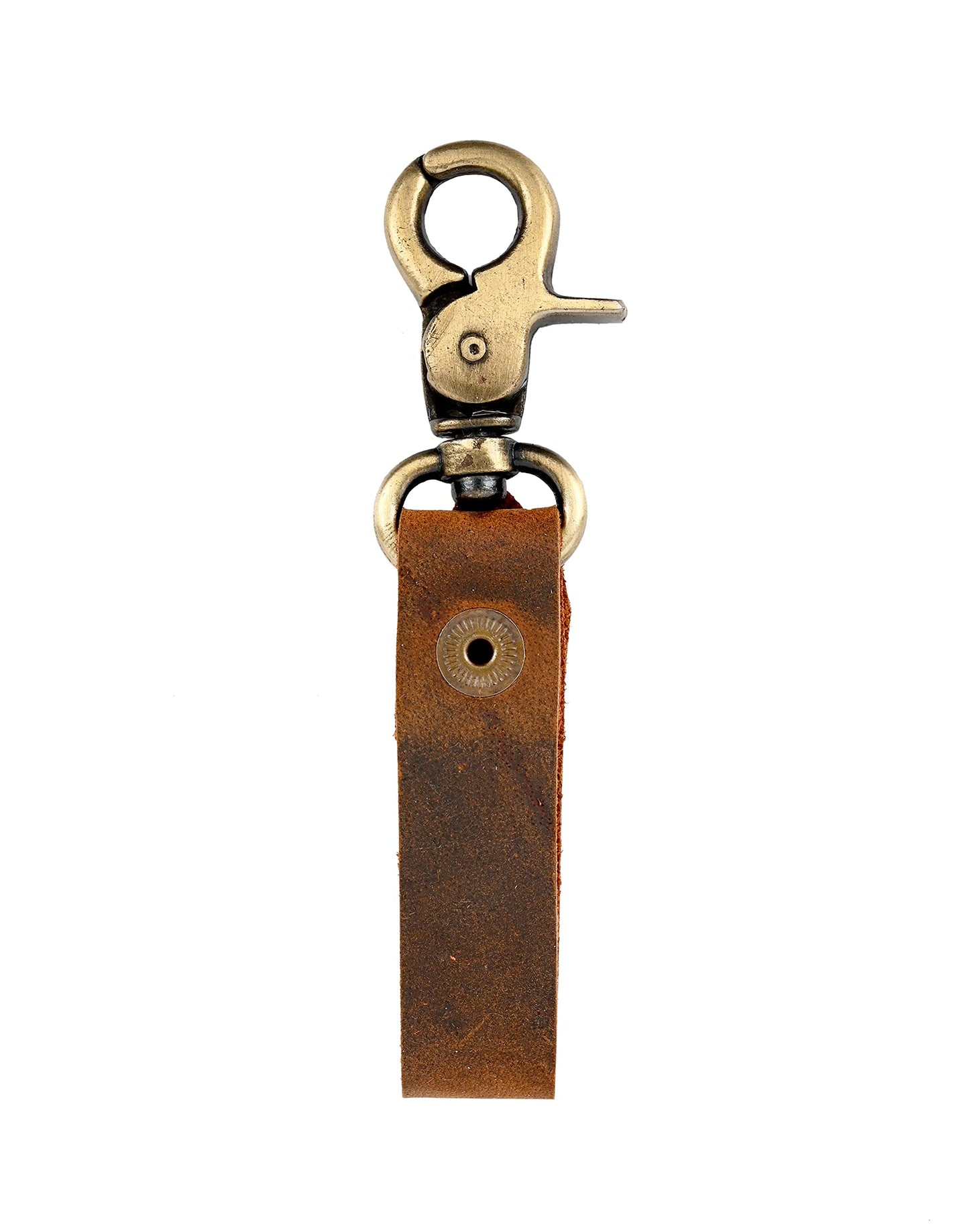 CestAntiQ, Leather Keychain Loop | Belt Key Holder | Everyday Carry | Backpack Organizer | Handmade Keychain | Brown Leather Keyholder | Key Clip Loop | Belt Key Holder :: Brown