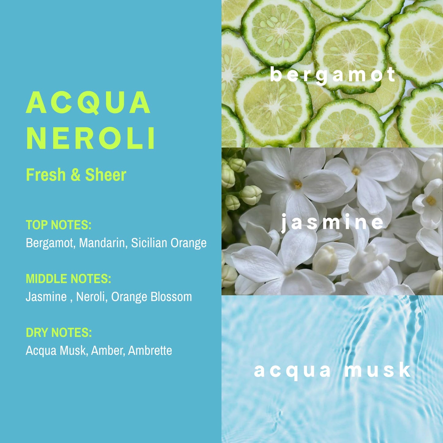 CLEAN RESERVE Acqua Neroli Eau de Parfum | Eco-Conscious & Sustainable Spray Fragrance | Vegan, Phthalate-Free, & Paraben-Free | 1.7 Fl Oz/50mL