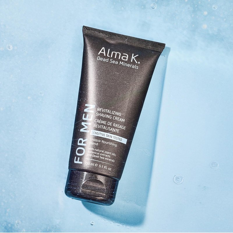 Alma K Revitalizing Shaving Cream - Nourishing and Calming Mens Shaving Cream with Dead Sea Minerals, Argan Oil - Gentle Shave Cream for Men - 5.1 oz