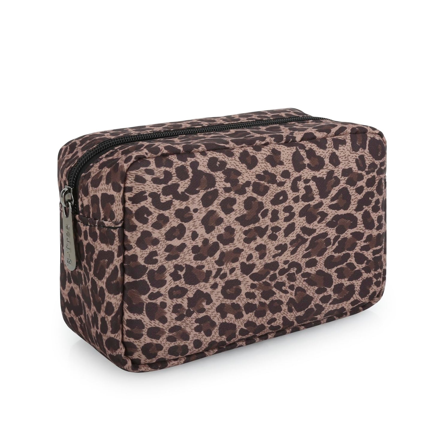E-Tree Leopard Print Makeup Bag for Women Cosmetic Pouch Toiletry Case