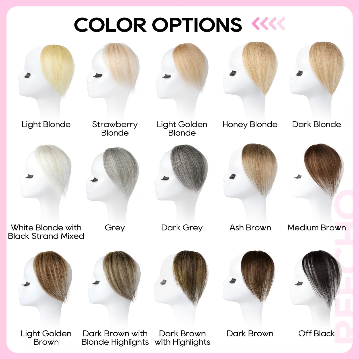 REECHO Human Hair Clip-in Hair Volumizer - Short Thick Hairpieces for Extra Volume, Easy Clip-in Extensions for Thin & Fine Hair Ash Brown 8 Inch(Pack of 1)