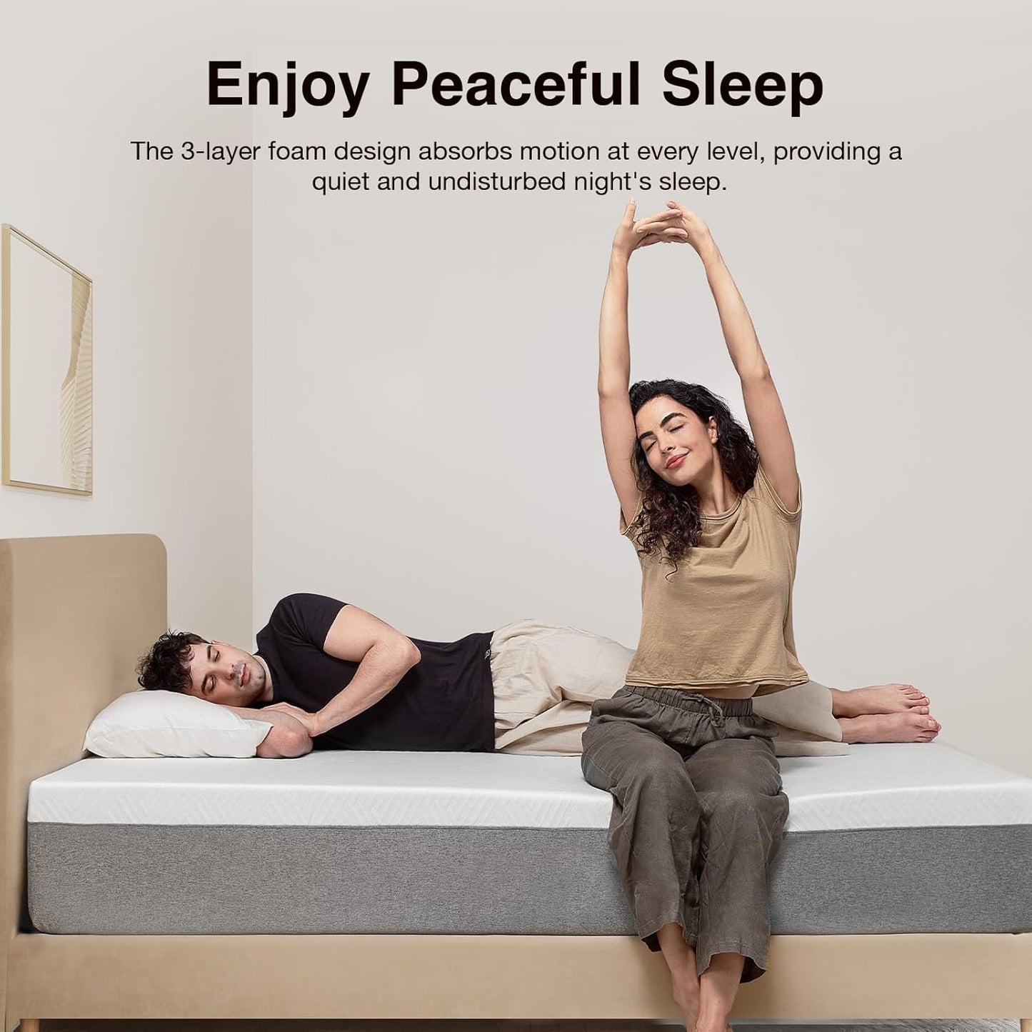 Novilla Bliss Queen Size Mattress - 12" Gel Memory Foam for Cool Sleep & Pressure Relief | Medium Plush Feel