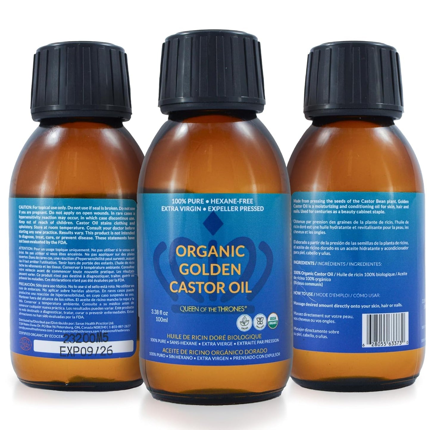 Castor Oil Pack for Neck - Reusable Organic Cotton Flannel | Naturopathic Doctor Designed