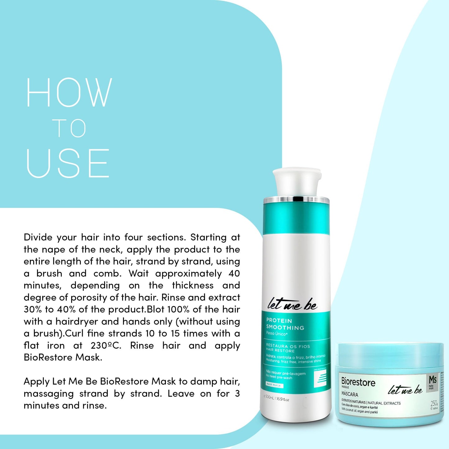 Let Me Be Protein Smoothing 500ml + Biorestore Mask 250g Kit