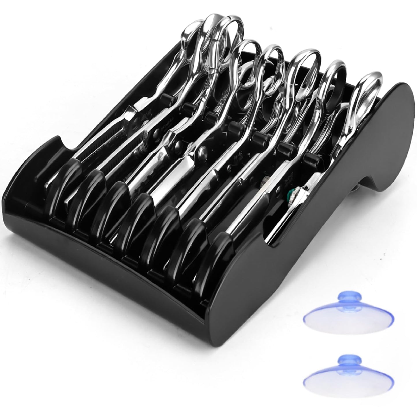 Salon Scissors Holder Rack,Salon Scissors Holder Racks Barber,Shears Stand Organizer Storage Tray,Hair Salon Shear Holder Scissors Storage Tray Available, for Scissors (8 x 5.1 x 2.2)