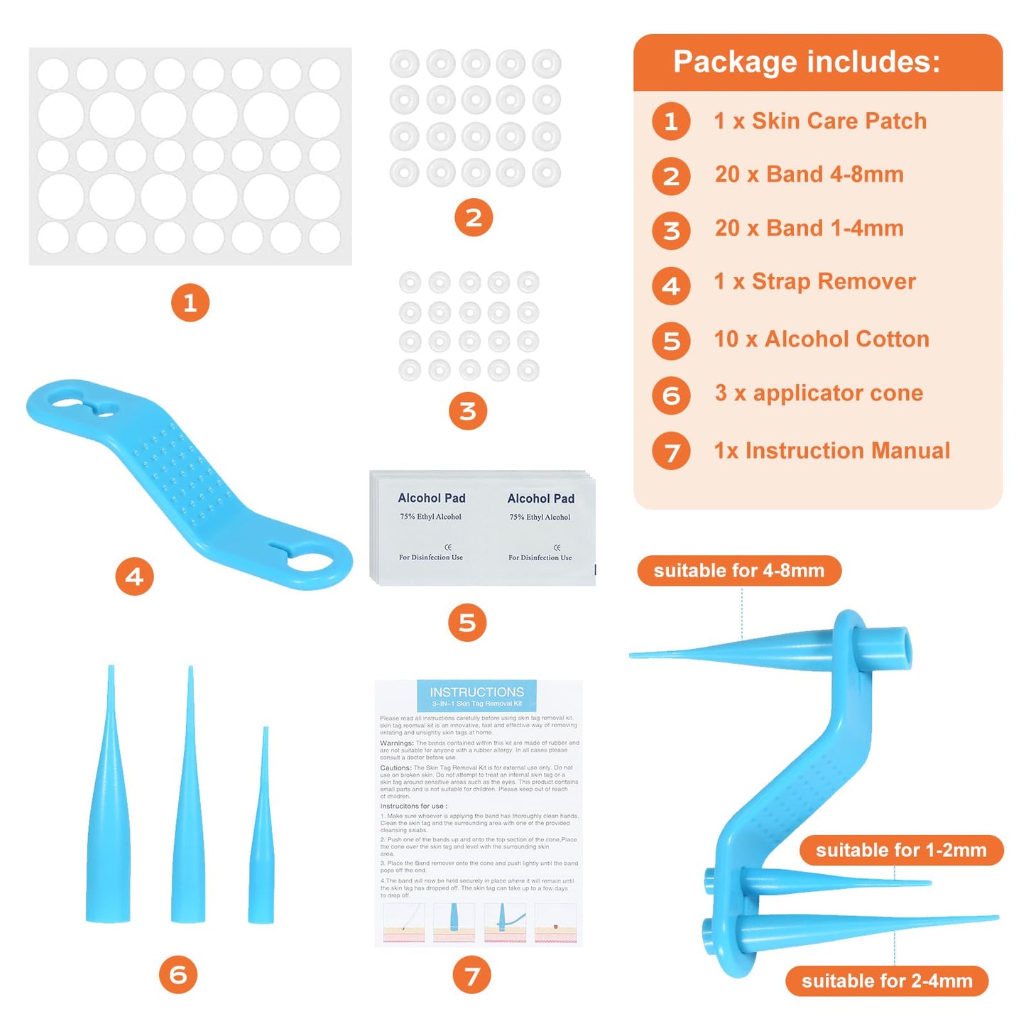 Nodhaul AL-40 Skin Removal Kit, Removal Tools for Home use, Best Tools to Make Your Better, Beauty Remover kIt for Men & Women