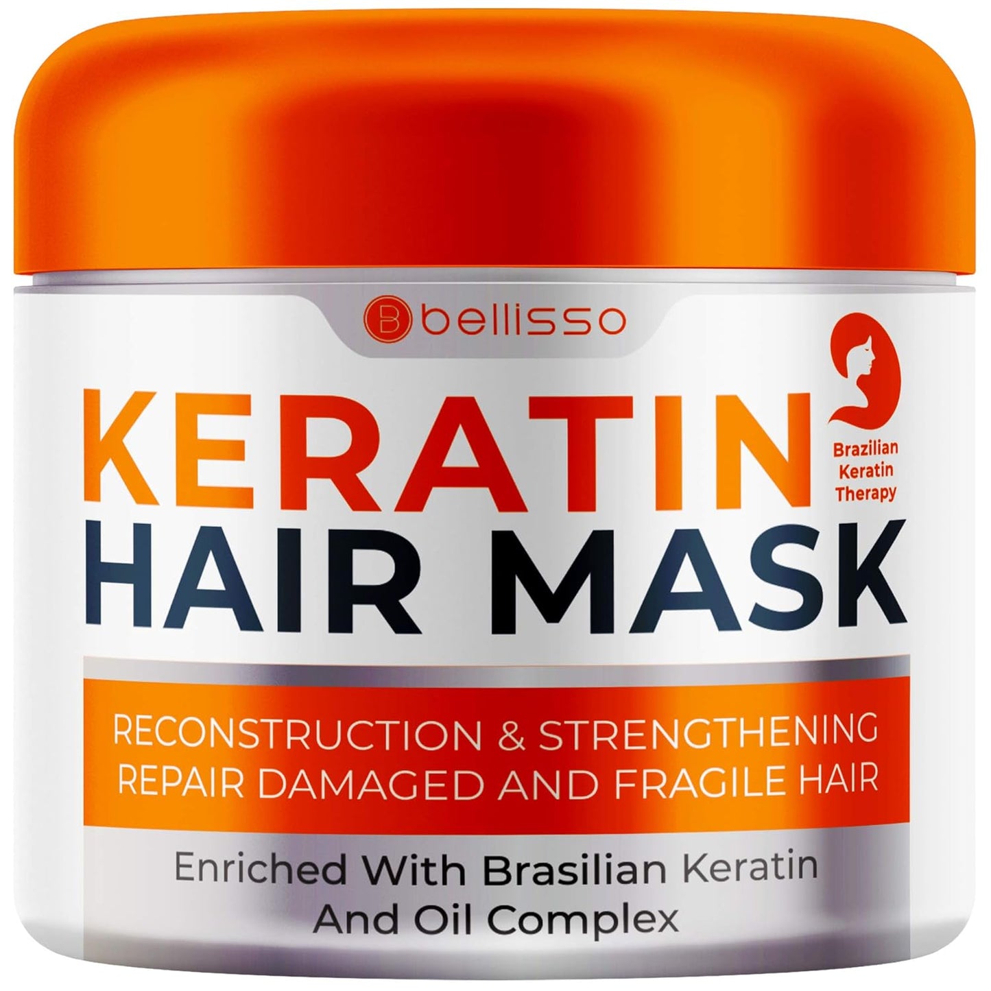 Biotin Hair Mask - Volume Boosting Deep Conditioner for Dry, Damaged Hair | Hydrating Repair Treatment for Curly Hair