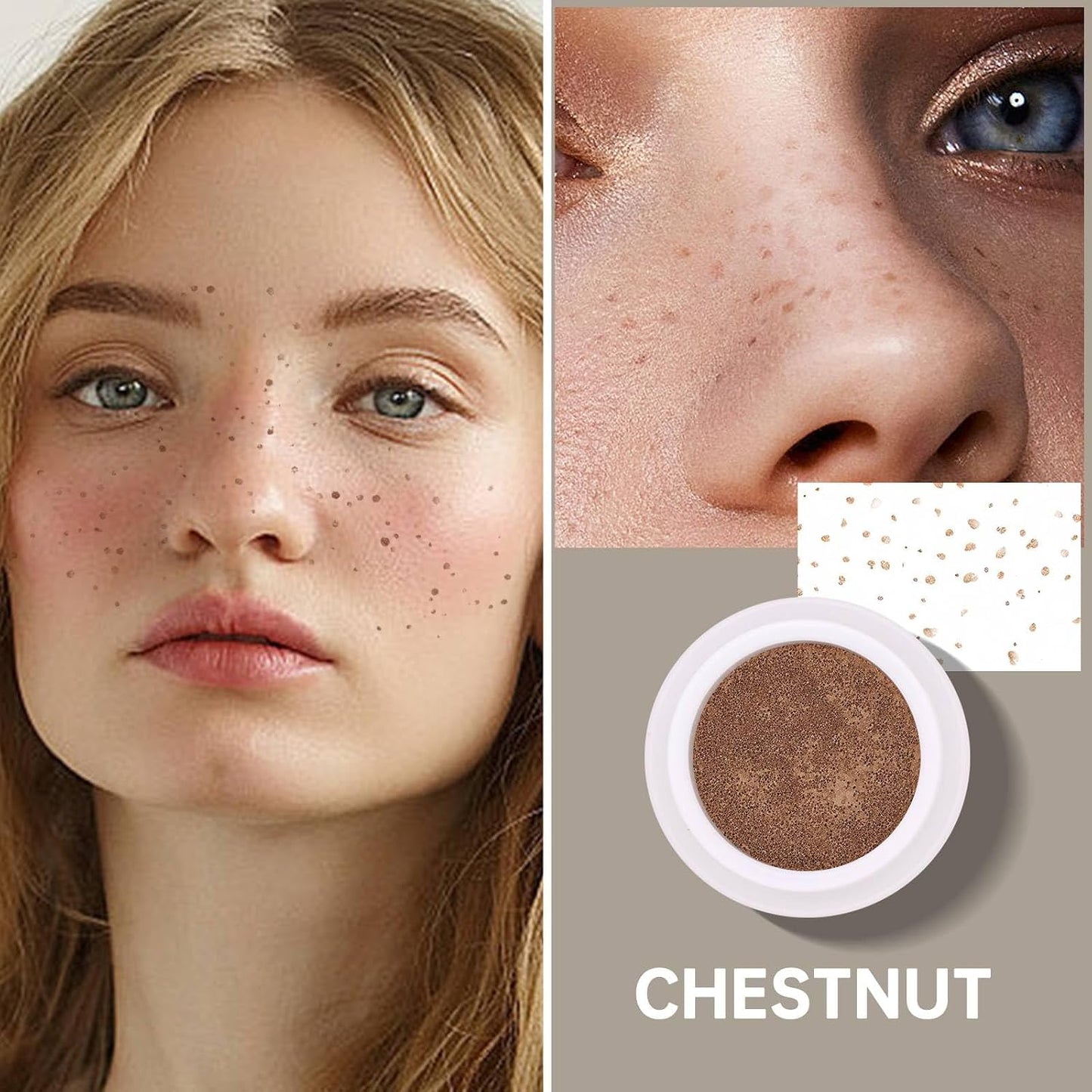 Natural-Like Freckle Pen - Waterproof Makeup for Sun-Kissed Look | Chestnut, 15g