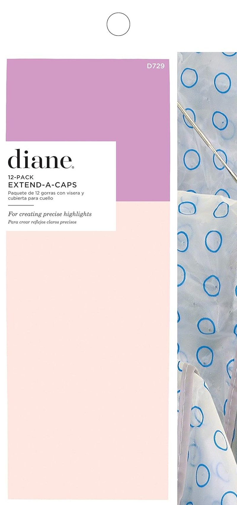 Diane Extend-A-Cap Hair Highlighting Caps - Clear Extra Large, 12 Count
