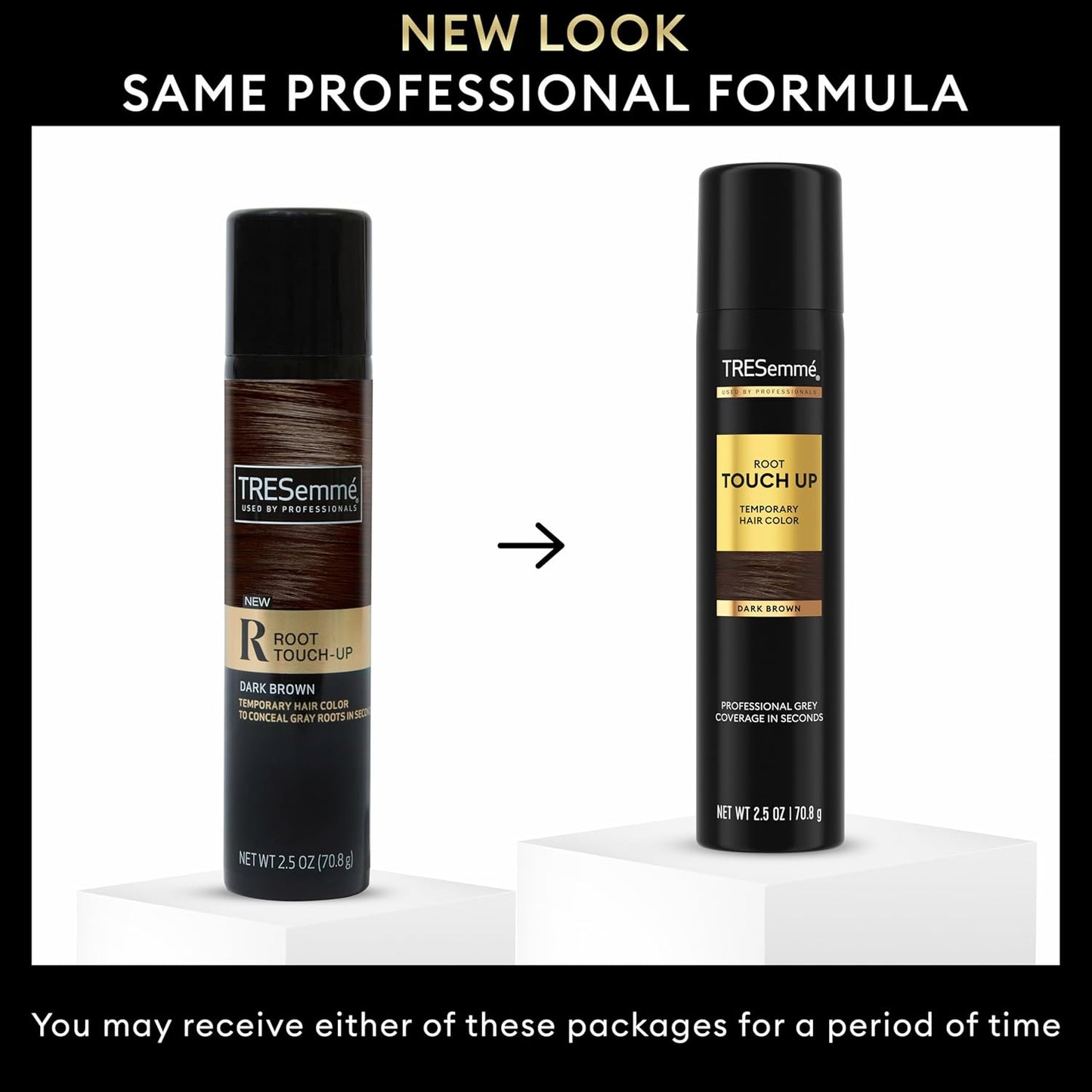 TRESemmé Temporary Hair Color - Dark Brown Root Touch-Up Spray | Ammonia-Free, 2.5 Fl Oz