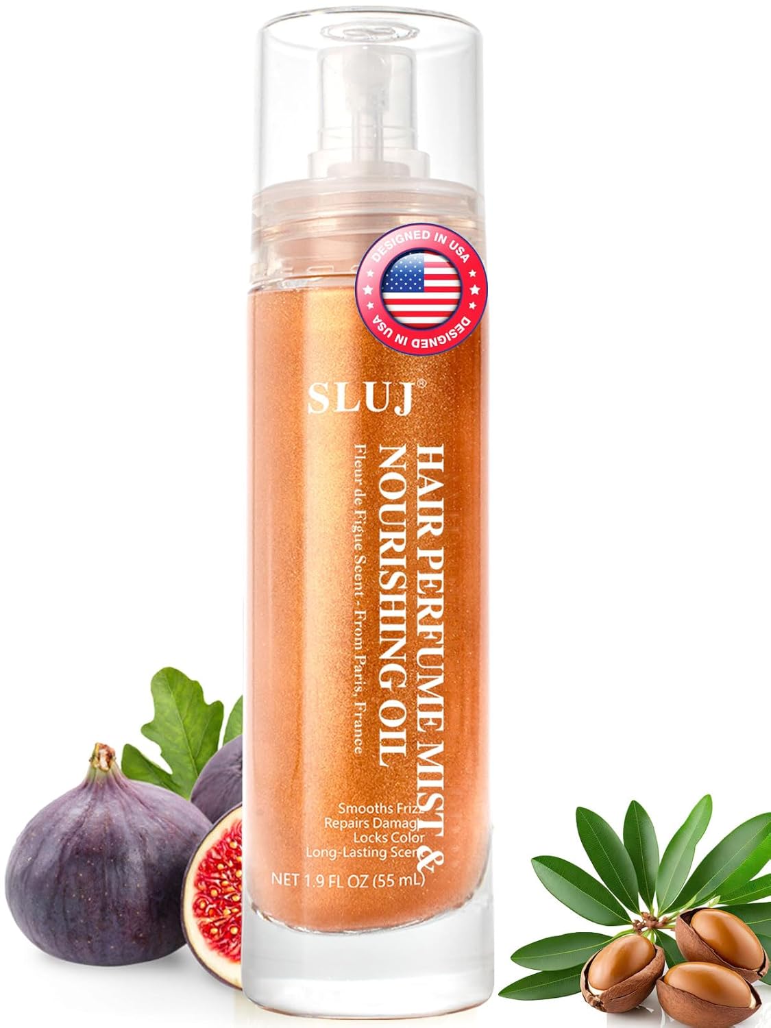 Hair Perfume for Women - Lightweight Summer Fragrance Mist with Argan Oil & Bronze Shimmer | 50ml