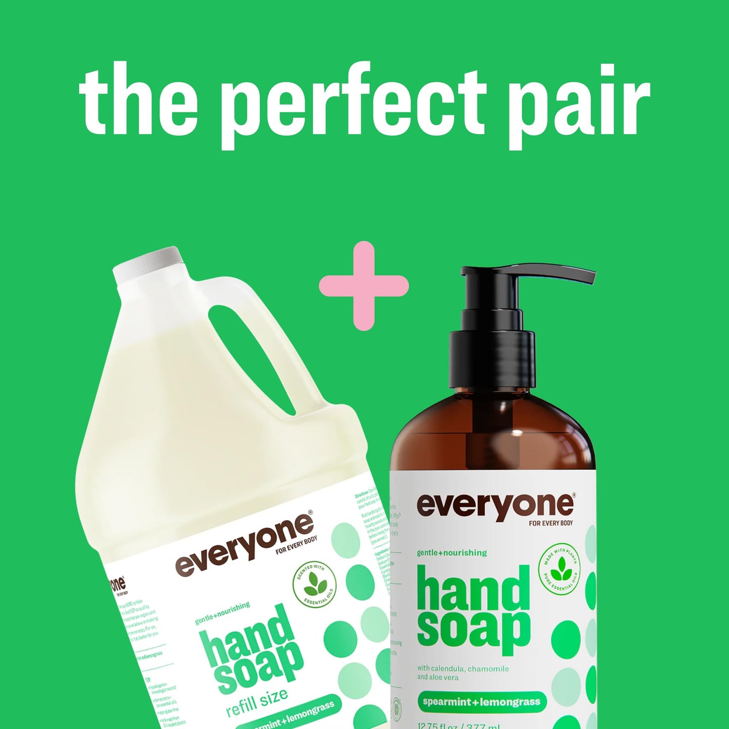 Everyone Liquid Hand Soap, Spearmint & Lemongrass, 12.75 oz (3 Pack)