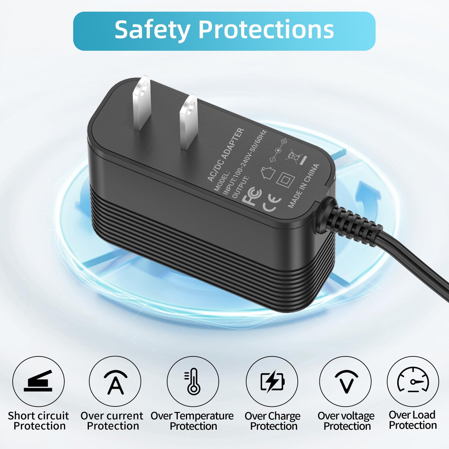 Charger for BaByliss PRO FX3 FXX3T Cordless Hair Trimmer, 12V Adapter Compatible with BaByliss PRO FX 3 FXX3C FX3C FX 3C for BabylissPro DSA-12PF09-12FUS 120100 (R) (T) Charger Adapter