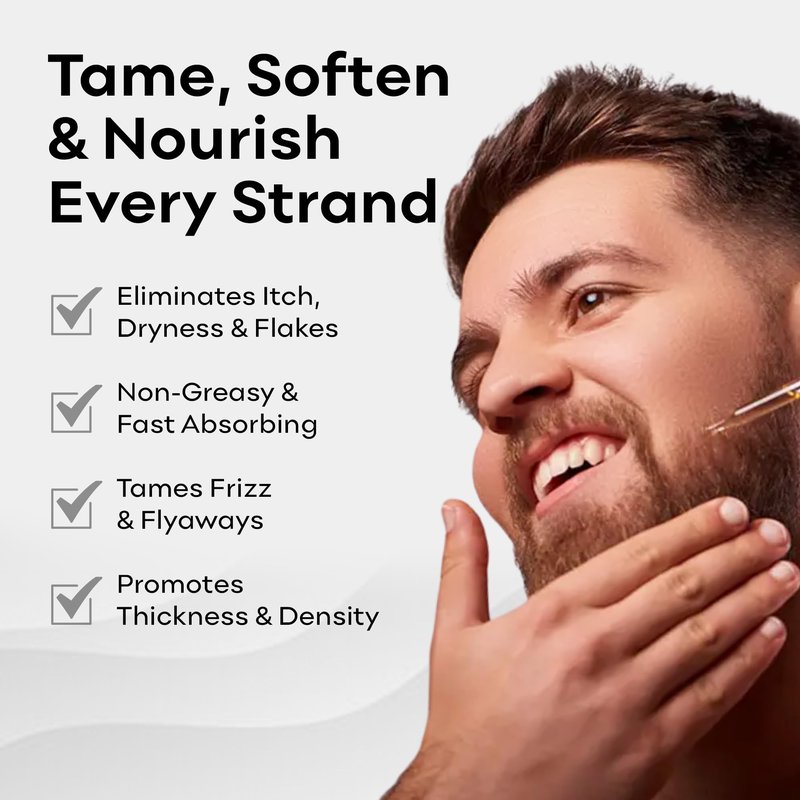 BAHAWAT Beard Oil -Premium Beard Oil Conditioner & Softener - Leather Sandalwood scent- Eliminates Beard Itch, Promote a Healthy, Full Beard, Natural Ingredients, 2 ounce.
