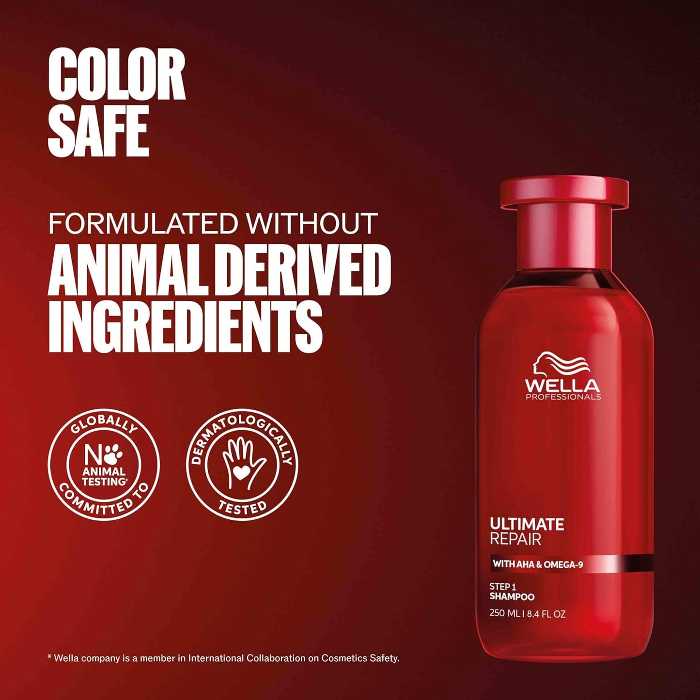 Wella Professionals Ultimate Repair Shampoo - Strengthens & Moisturizes Damaged Hair | AHA & Omega-9 | All Hair Types