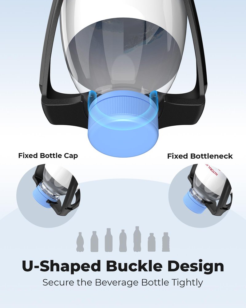 SorzCore Bike Water Bottle Holder,1.2oz Lightweight Design,Sturdy Bike Cup Holder,Bicycle Bottle Cages with Screws Tool,Cycling Bike Water Bottle Cage for 2.76-3.94 inches Diameter Bottles,Black