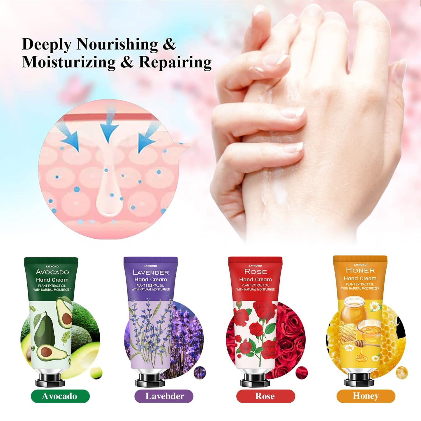 Hand Cream Gift Set - 20 Pack Travel Size Lotion for Dry Hands | Perfect for Mother's Day, Birthdays, and Teacher Appreciation