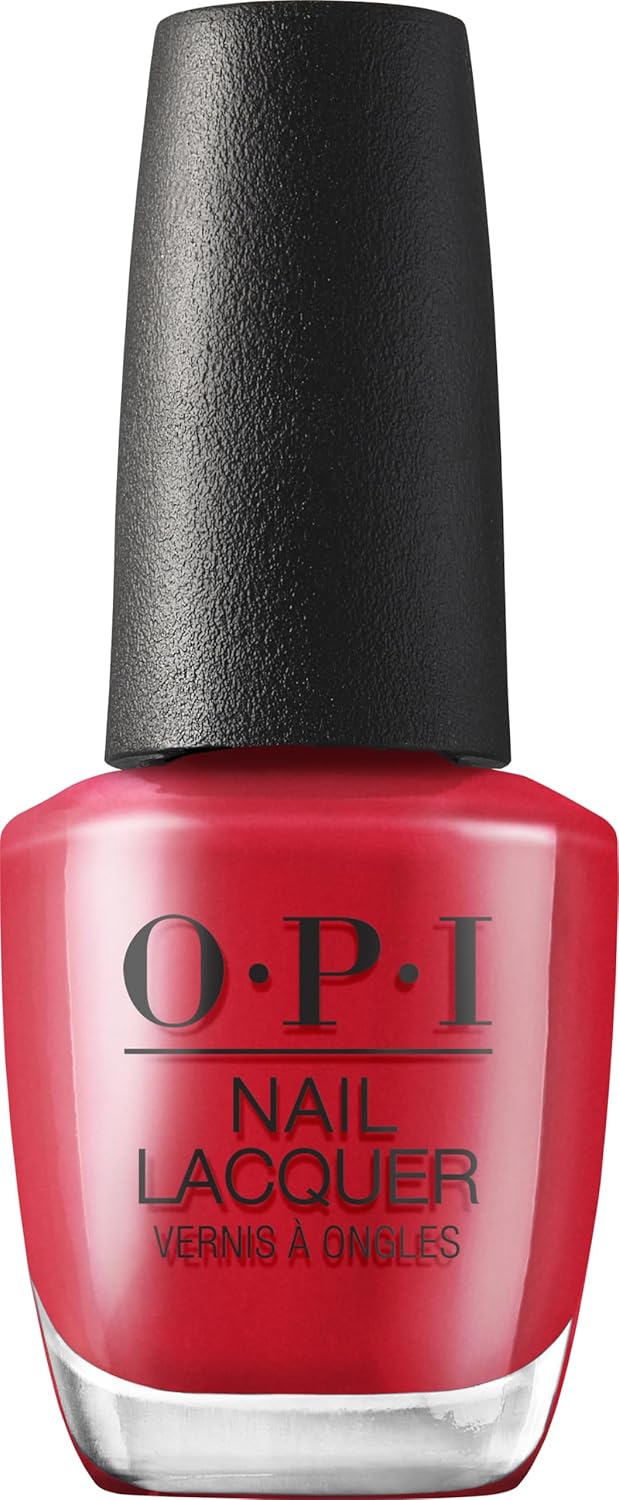 OPI Nail Lacquer Red Nail Polish - Crème, Shimmer & Glitter | Chip Resistant, Fast Drying | 0.5 Fl Oz