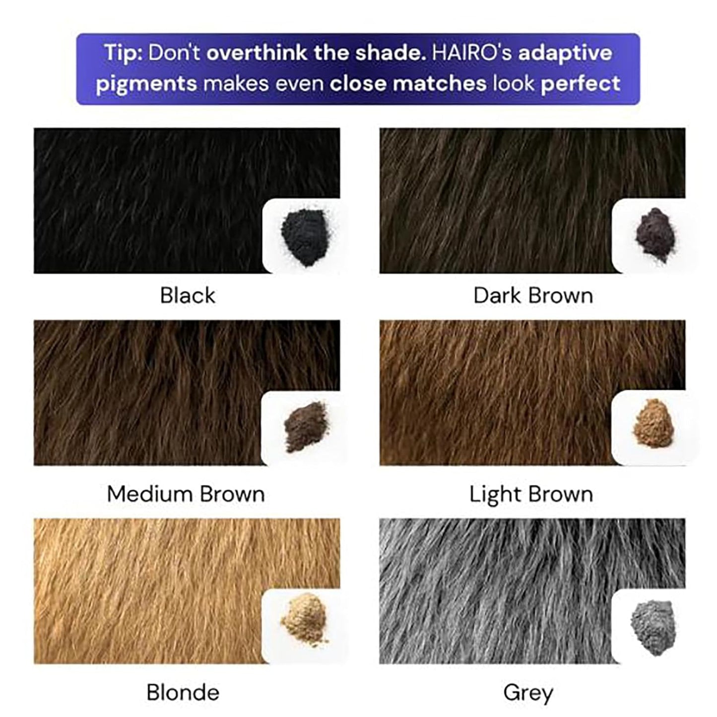 Hair Density Filler - 24-Hour Stain-Proof Powder for Bald Spot Concealing | Instant Invisible Coverage, Waterproof, Light Brown