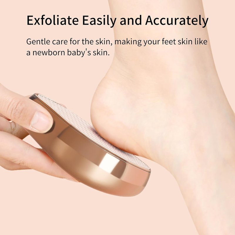 Nano Glass Foot File - Exfoliating Pedicure Tool for Hard Skin Removal | Wet & Dry Use, Comfortable Grip