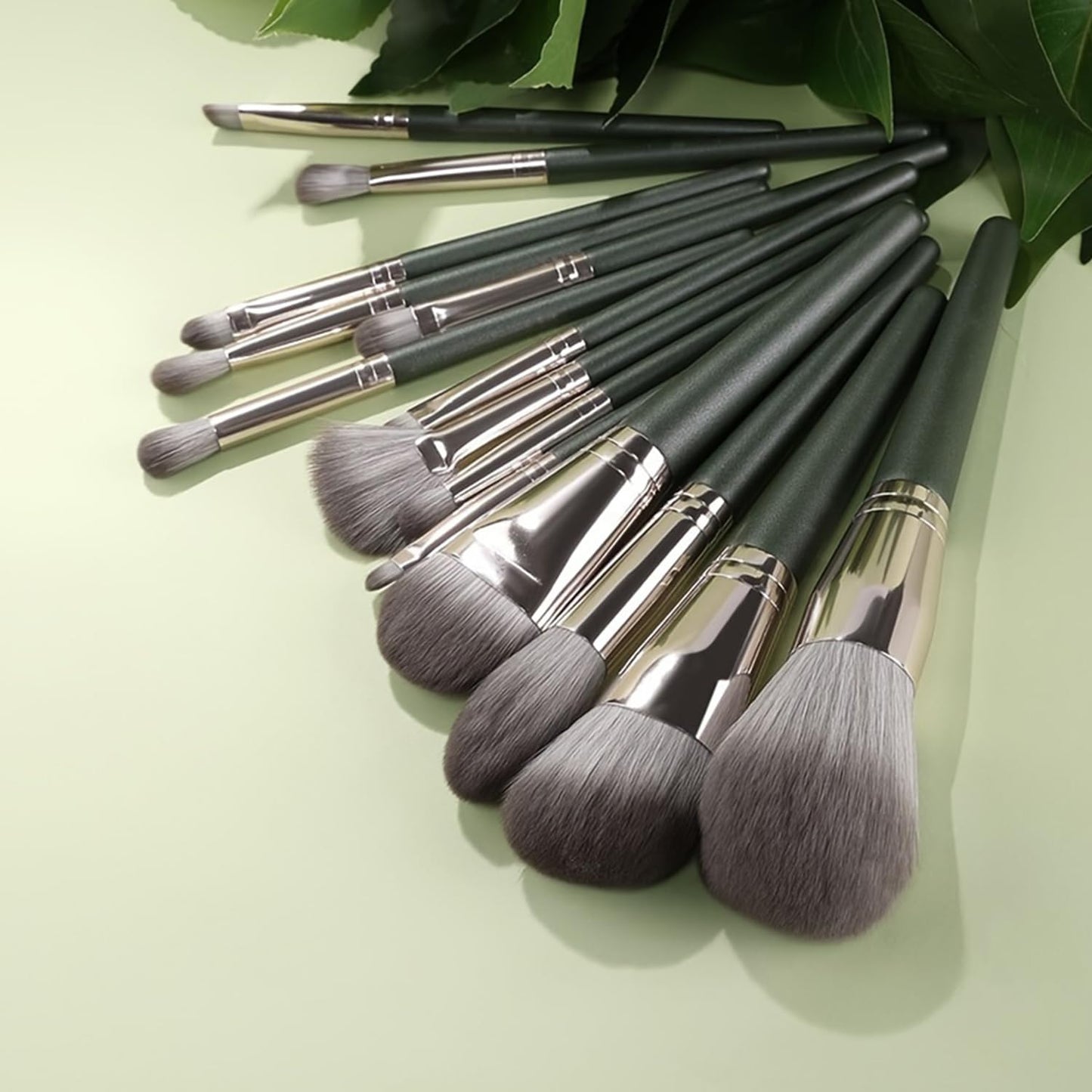 14 PCS Makeup Brush Set Professional for Full Face & Eyes - Hypoallergenic Soft Synthetic Bristles (Fragrance-Free, All Skin Types)
